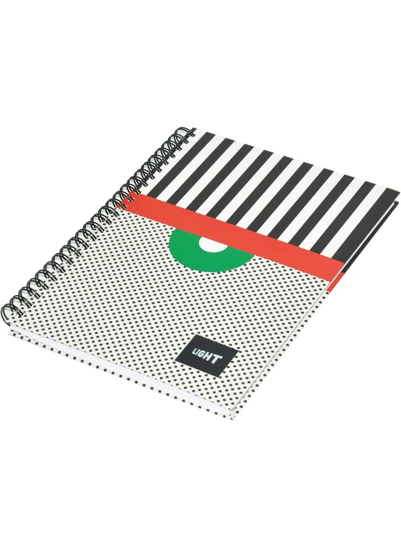 FIS Light A5 Spiral Hard Cover Single Line Notebook, 100 Sheets, 5 PieceLINBSA51709 - Image 3